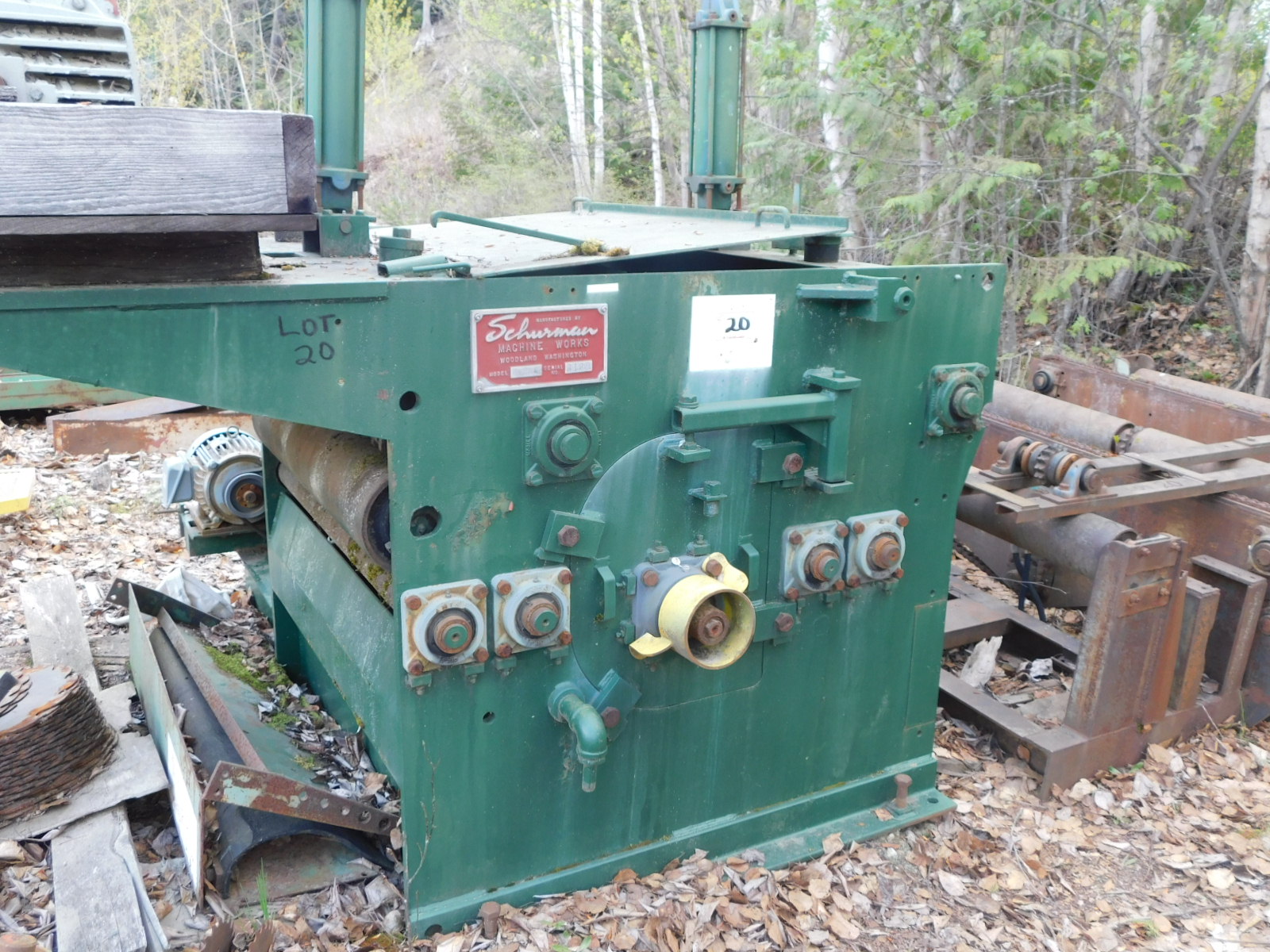 PAST Auction- Pole Peeling Mill, Log Lathe & Sawmill 