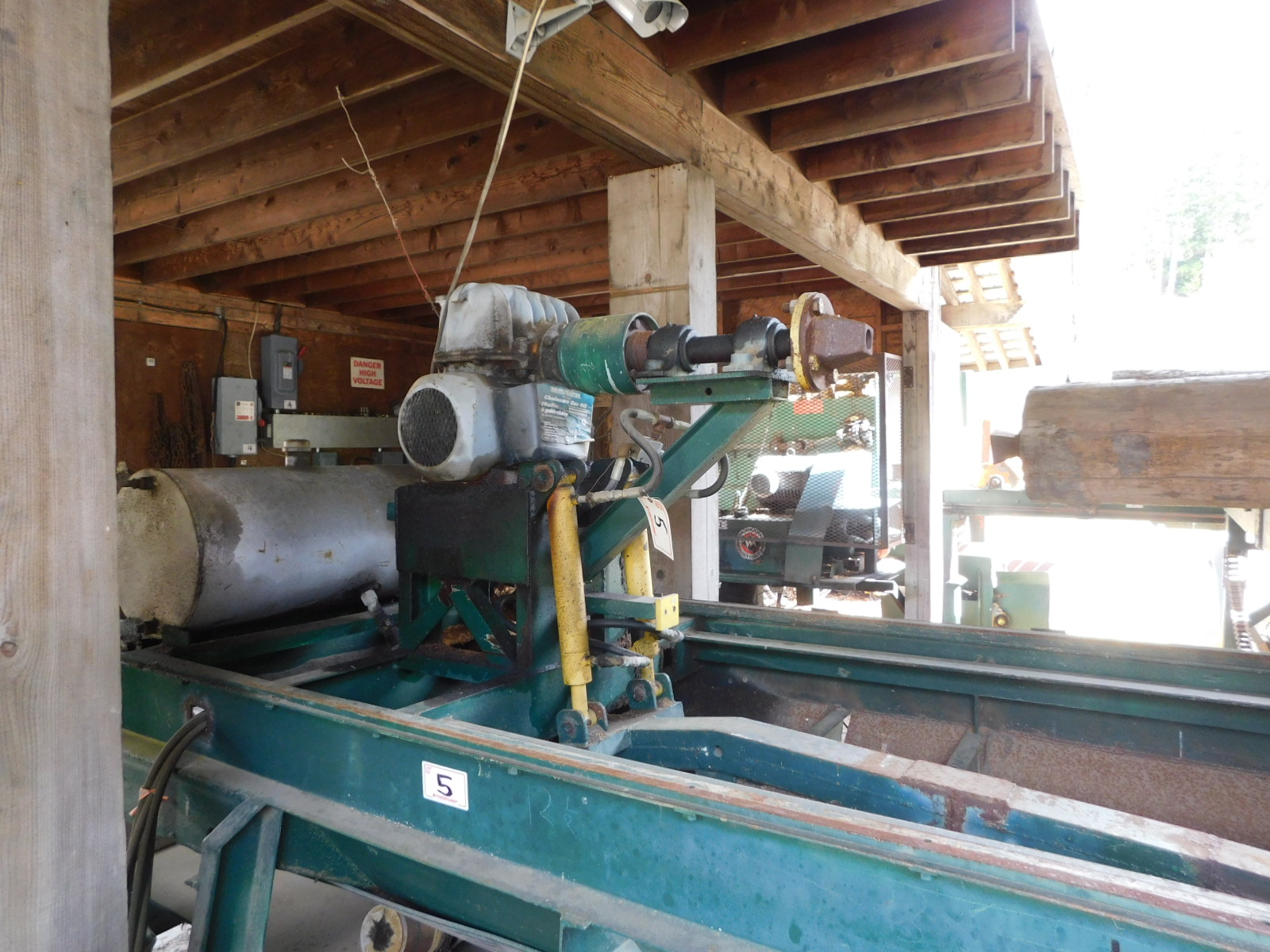 PAST Auction- Pole Peeling Mill, Log Lathe & Sawmill 