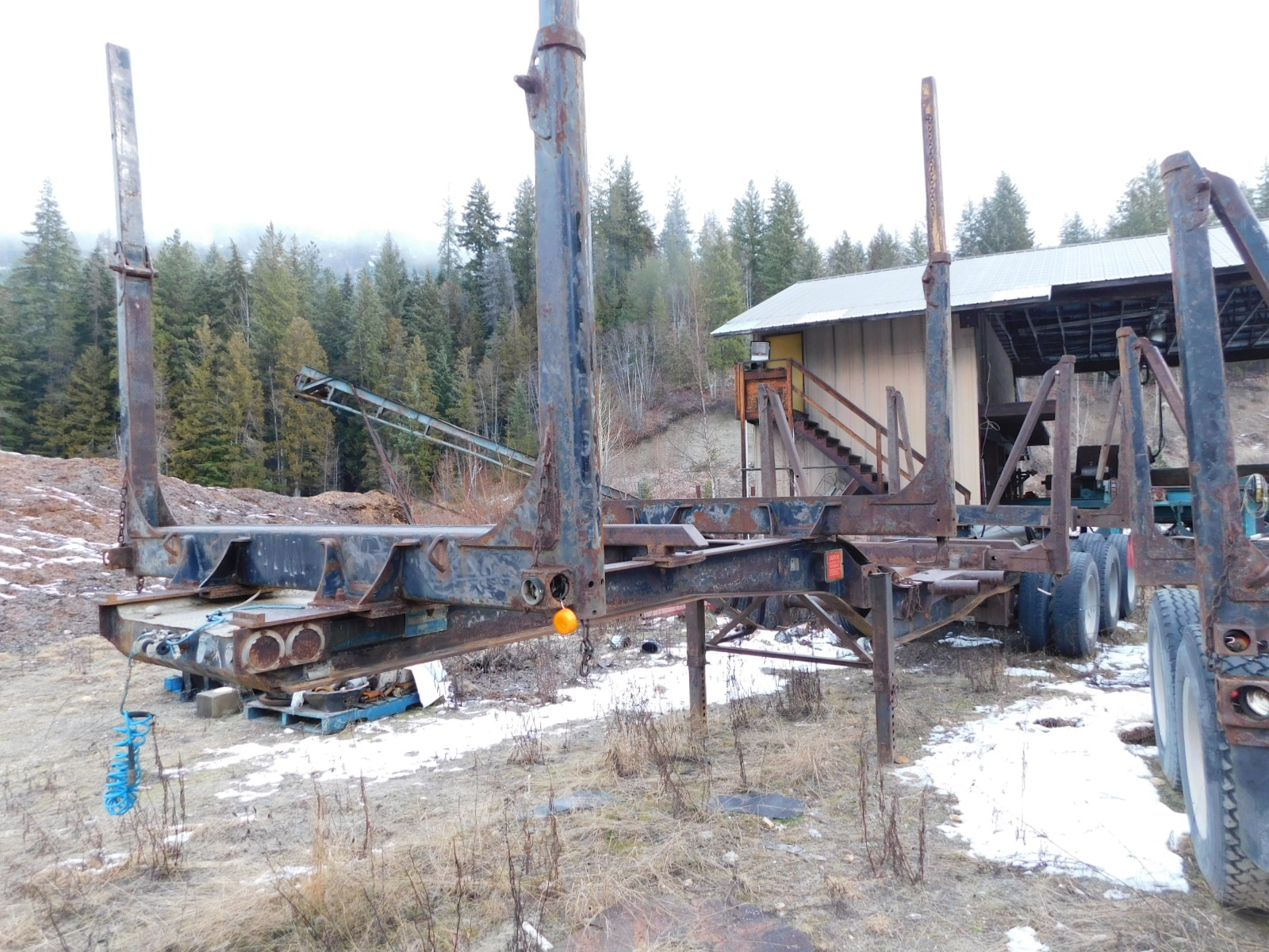 PAST Auction- Pole Peeling Mill, Log Lathe & Sawmill 