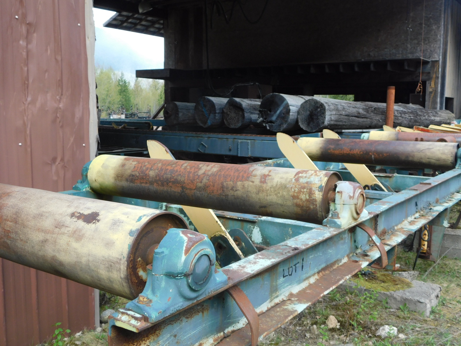 PAST Auction- Pole Peeling Mill, Log Lathe & Sawmill 