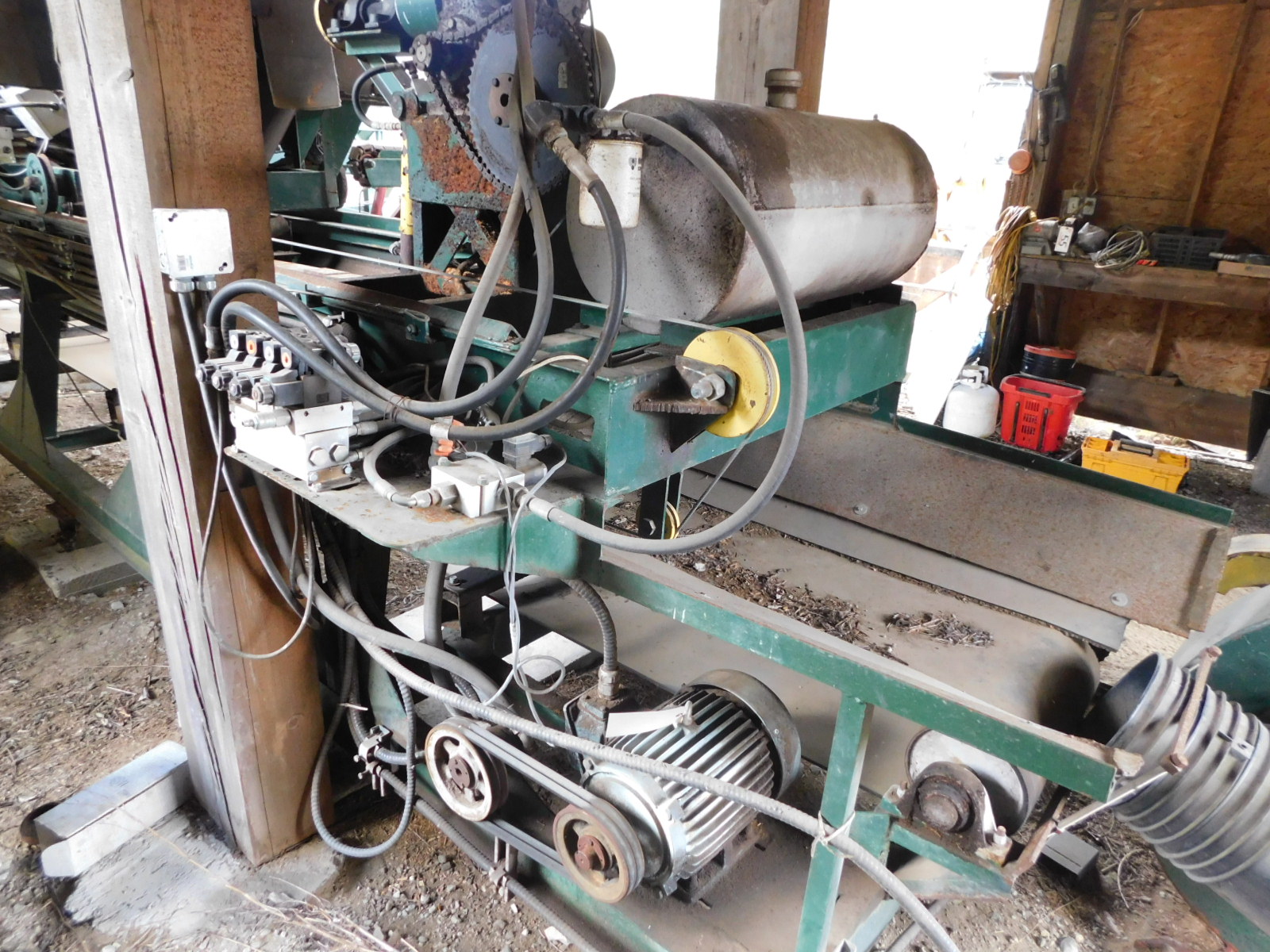 PAST Auction- Pole Peeling Mill, Log Lathe & Sawmill 