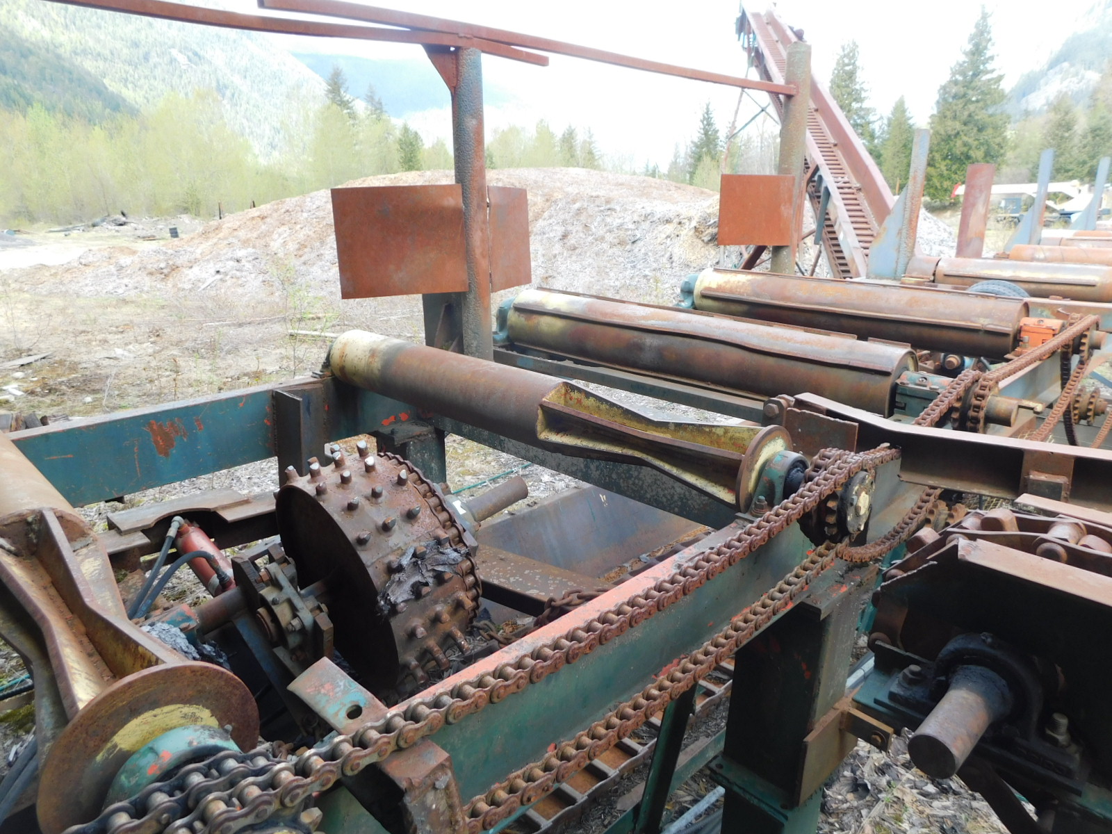 PAST Auction- Pole Peeling Mill, Log Lathe & Sawmill 