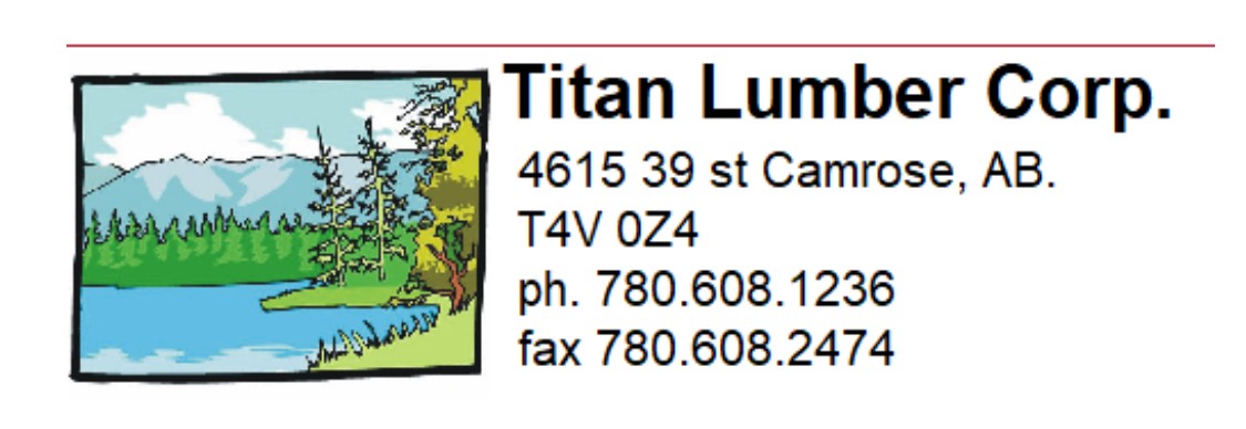 PAST AUCTION- TITAN LUMBER CORPORATION 