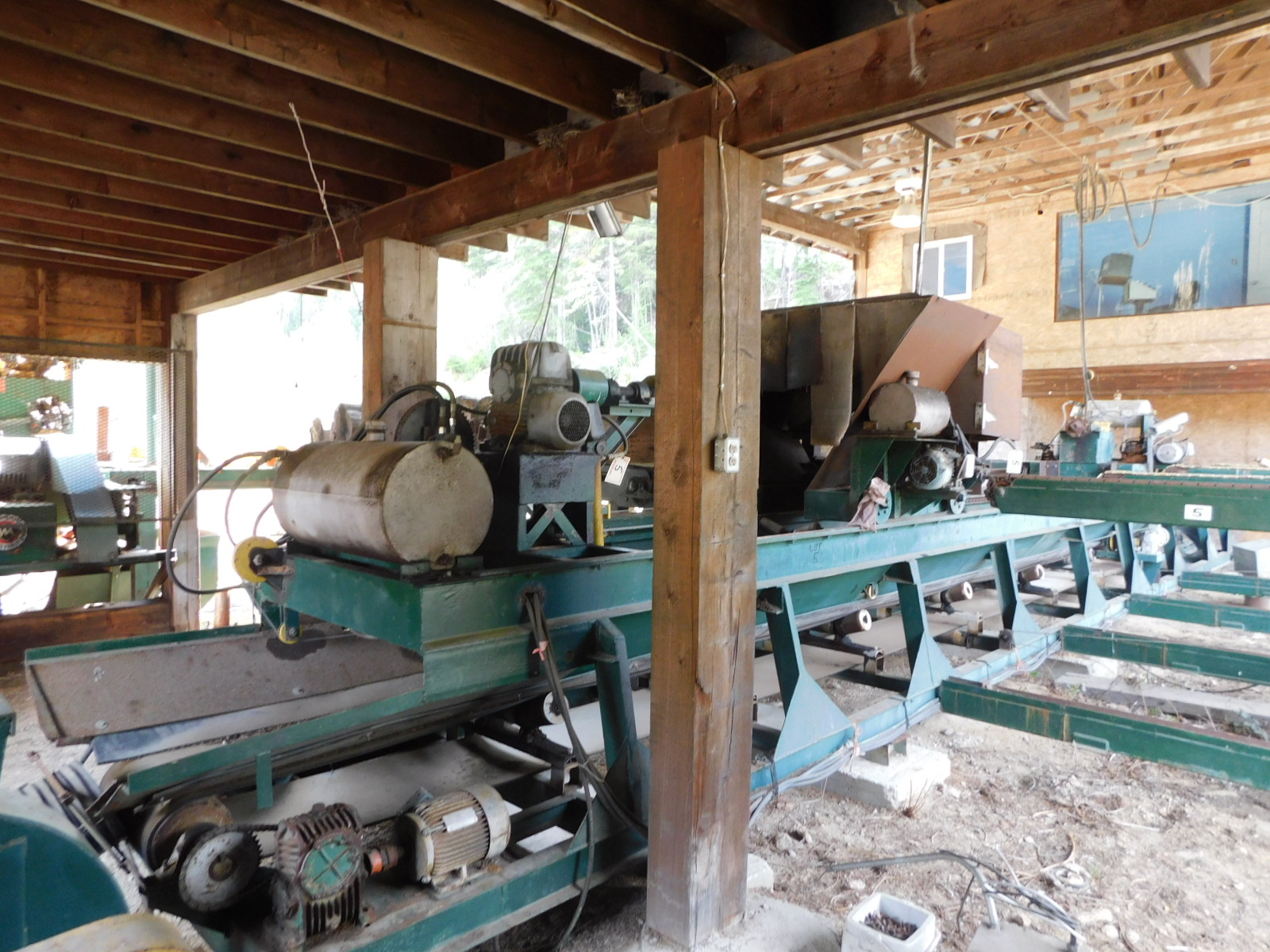 PAST Auction- Pole Peeling Mill, Log Lathe & Sawmill 