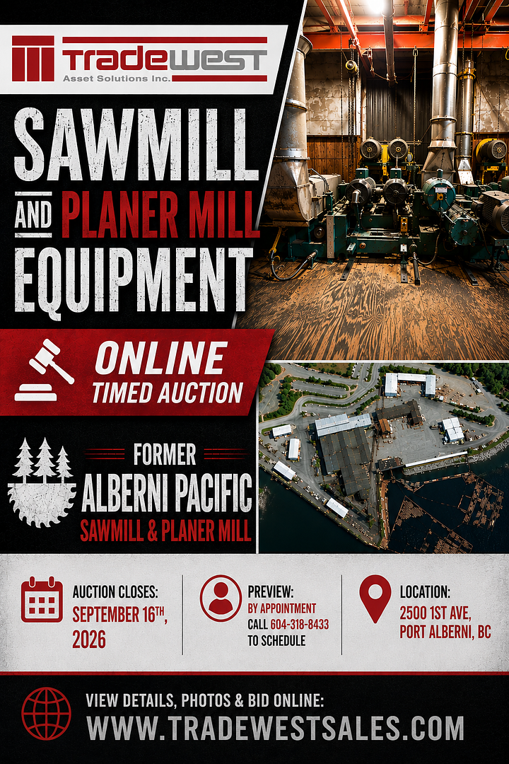 Former Alberni Pacific Sawmill & Planer Mill
