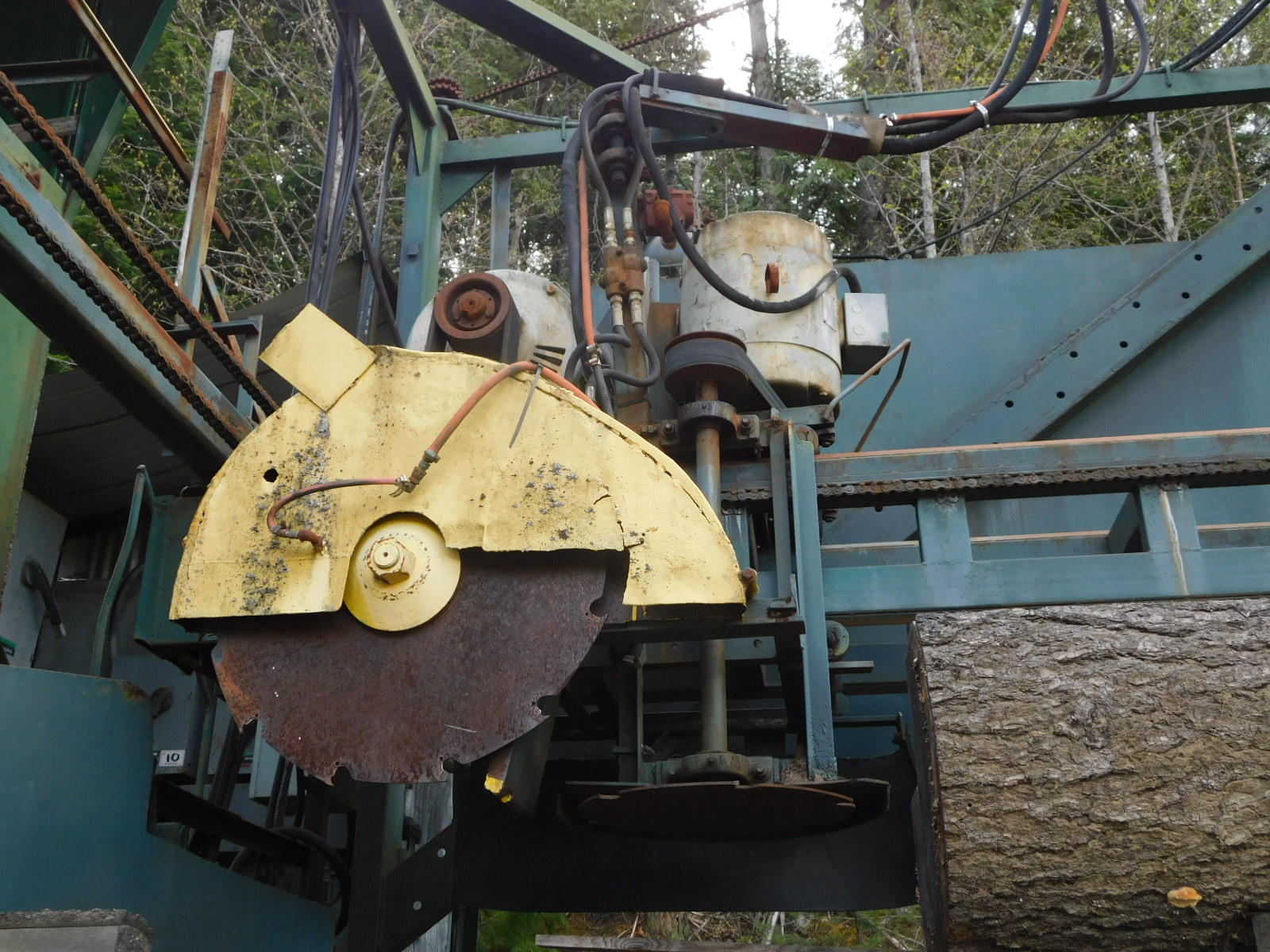 PAST Auction- Pole Peeling Mill, Log Lathe & Sawmill 