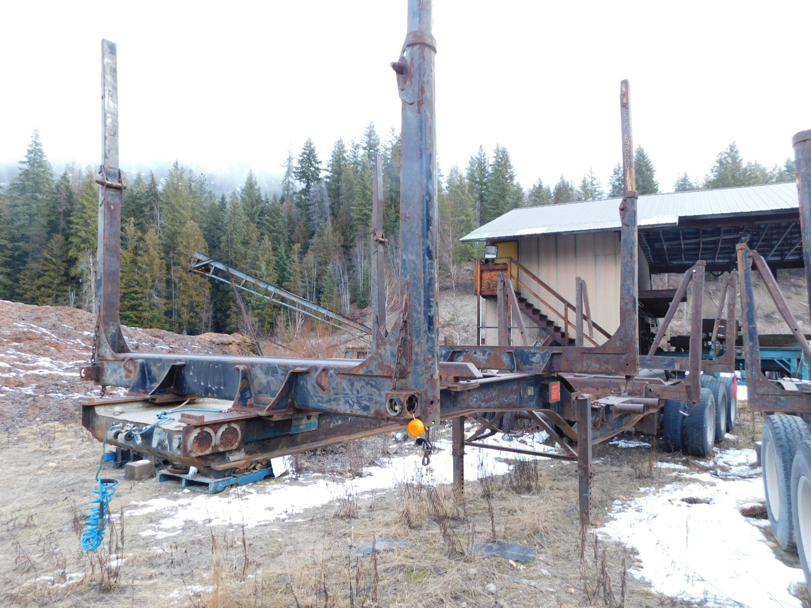 PAST Auction- Pole Peeling Mill, Log Lathe & Sawmill 