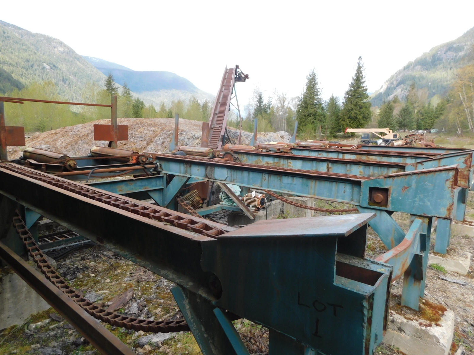 PAST Auction- Pole Peeling Mill, Log Lathe & Sawmill 