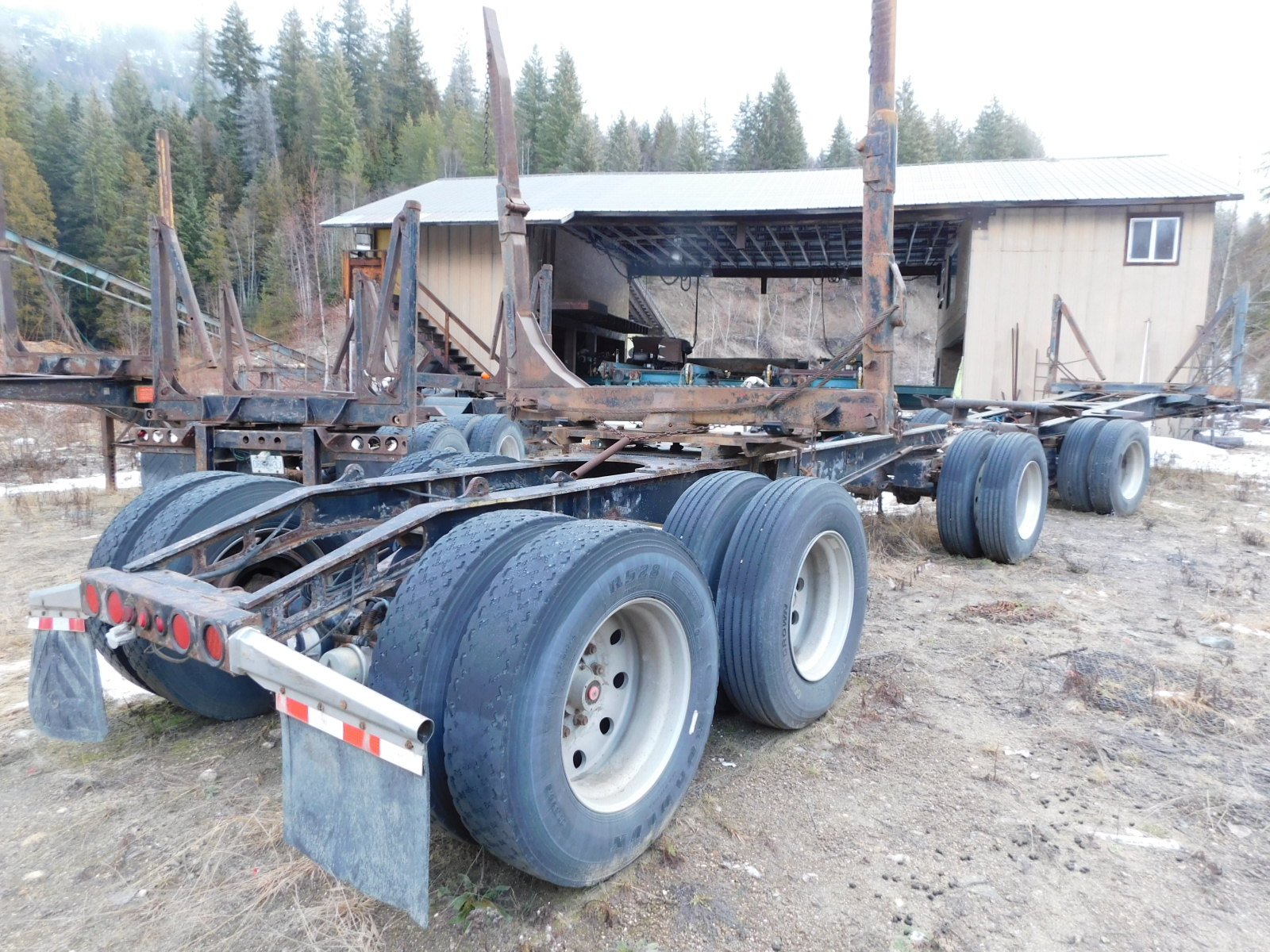 PAST Auction- Pole Peeling Mill, Log Lathe & Sawmill 
