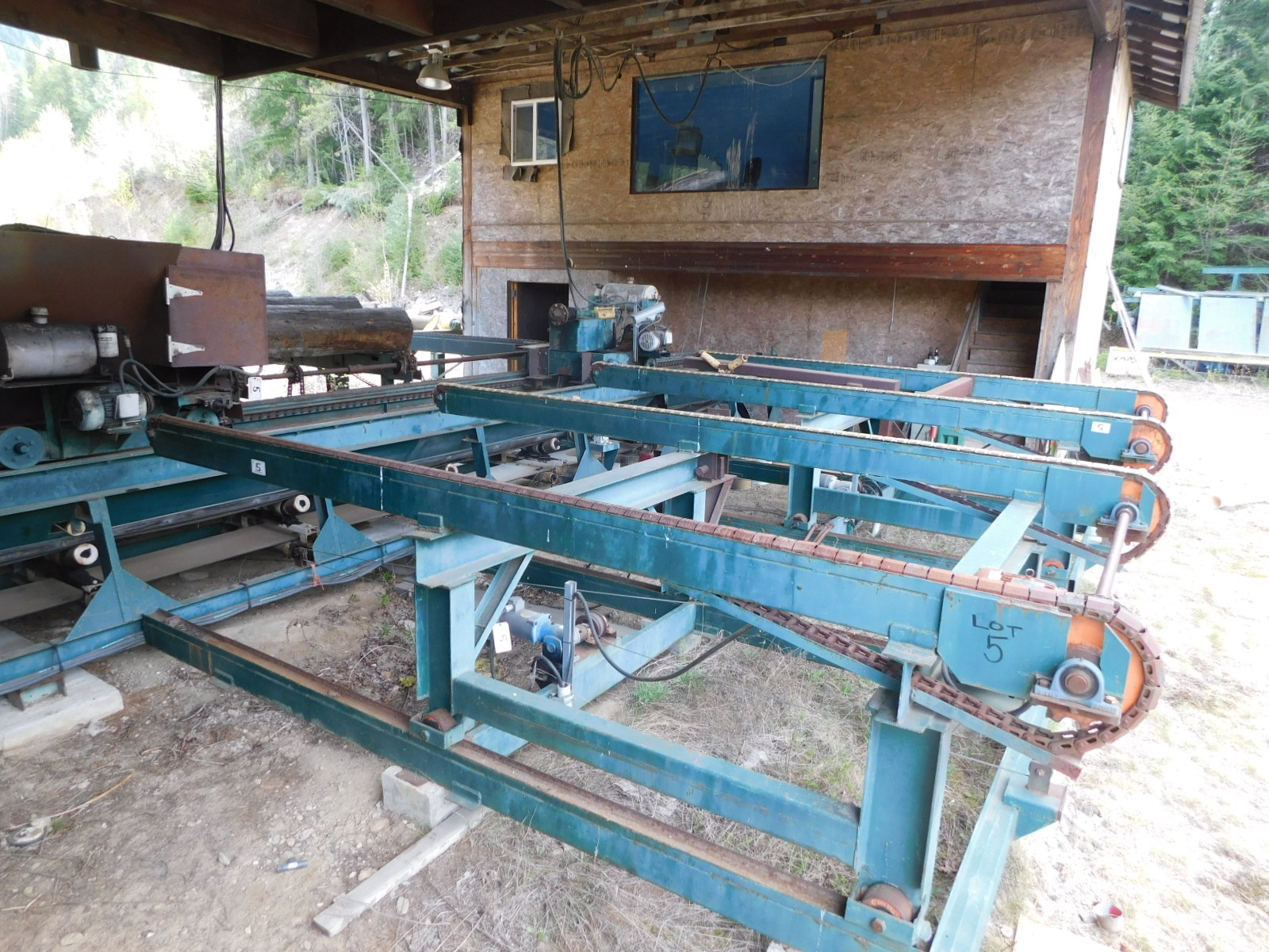 PAST Auction- Pole Peeling Mill, Log Lathe & Sawmill 