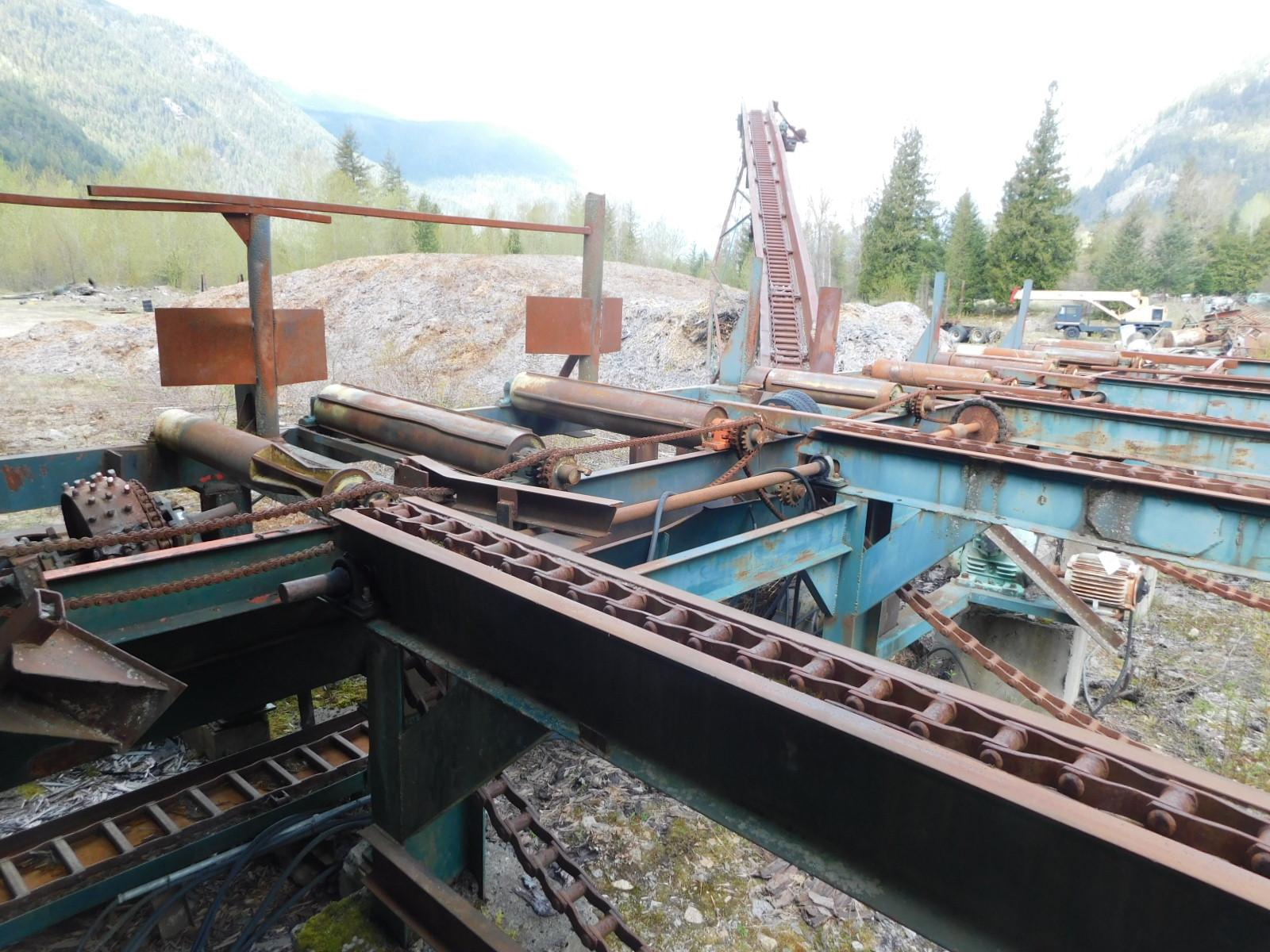 PAST Auction- Pole Peeling Mill, Log Lathe & Sawmill 