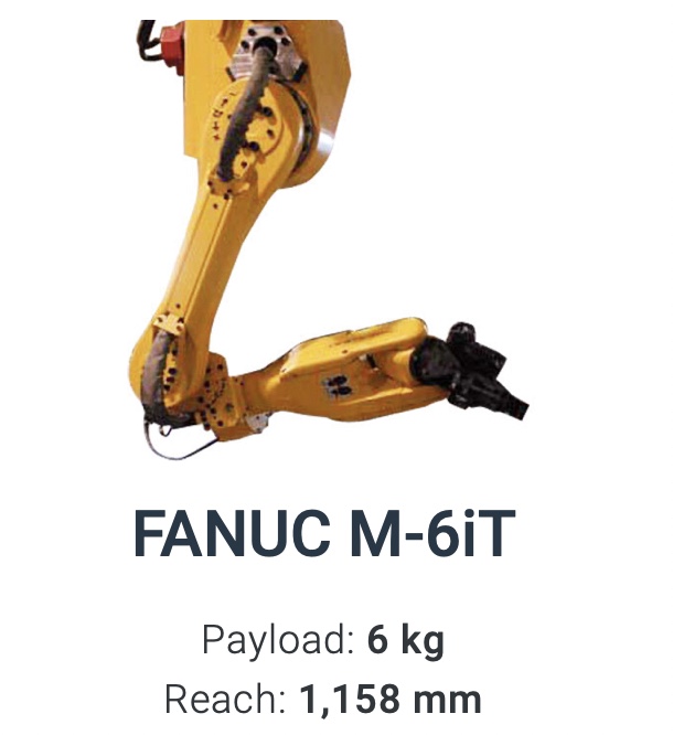 Fanuc M-6iT Robot Data Sheet