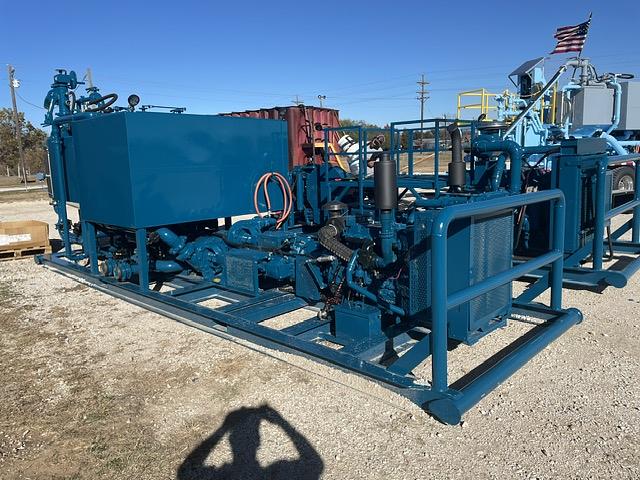 RCM mixing skid paired with an HT 400 pumping skid