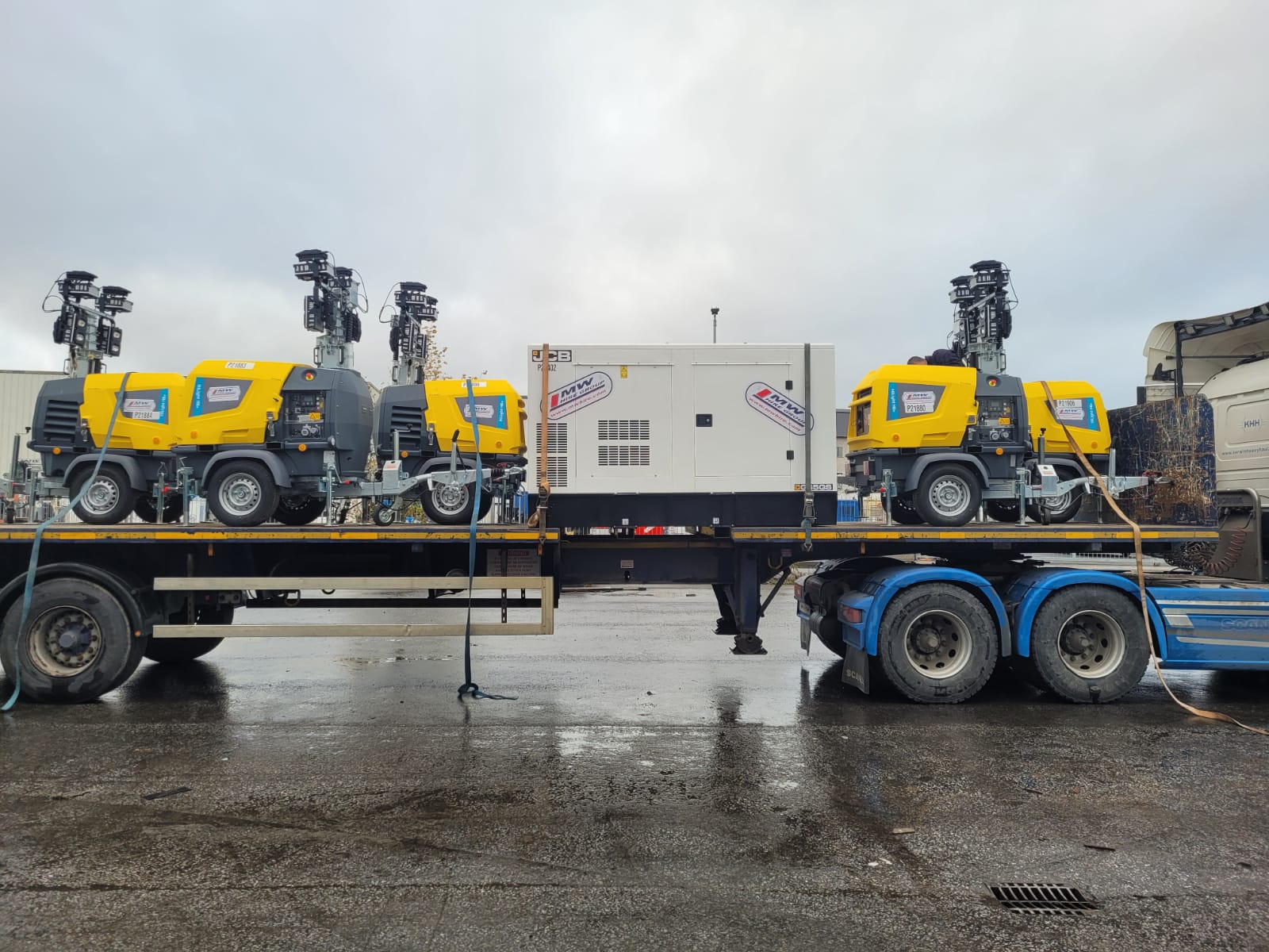 Load of gear heading on a rental project 