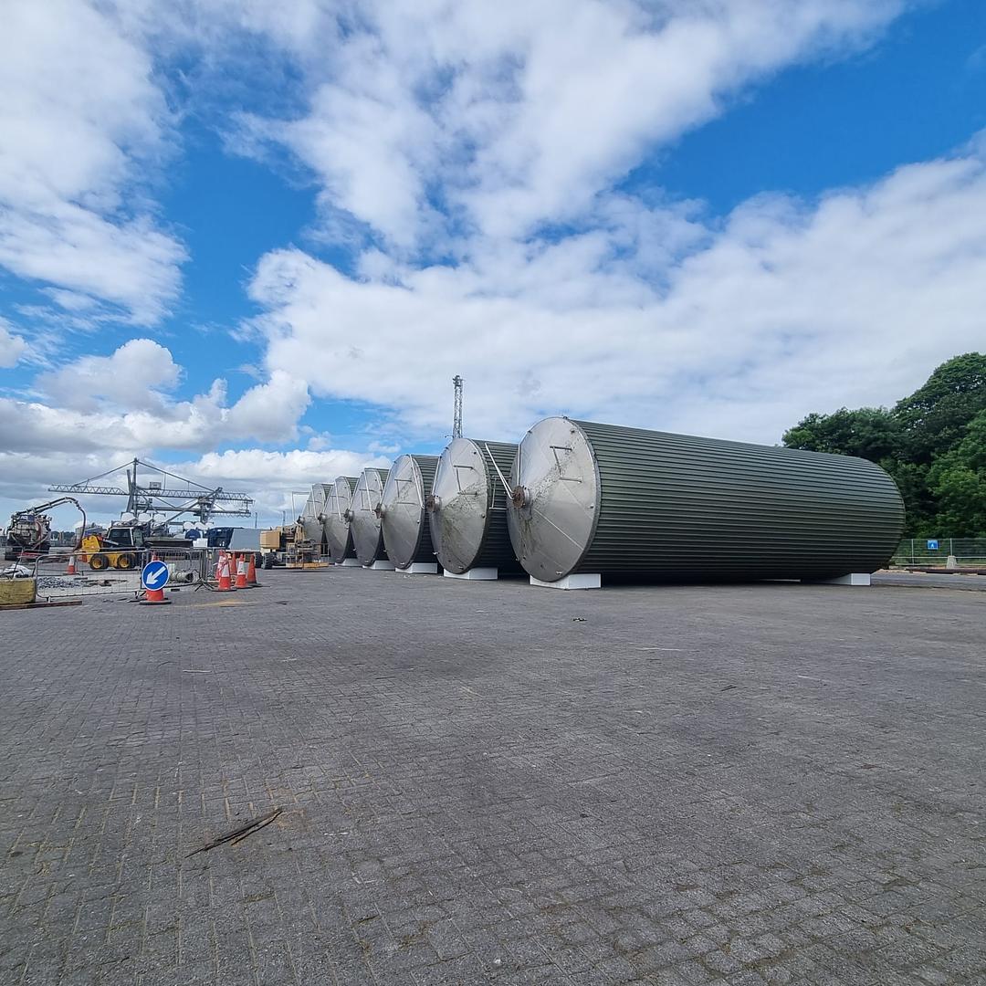 Shipping of 64 x 325,000 litre Stainless Steel Tanks