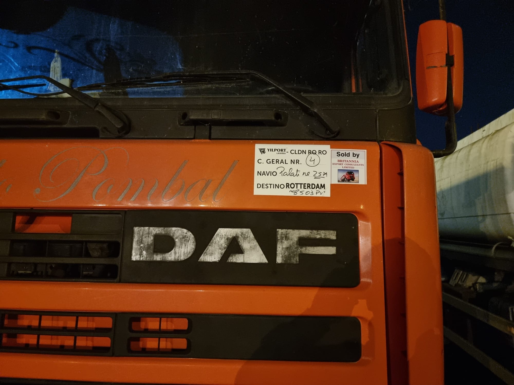 In the port. Shipping to Lagos - Nigeria via Antwerp - Belgium.