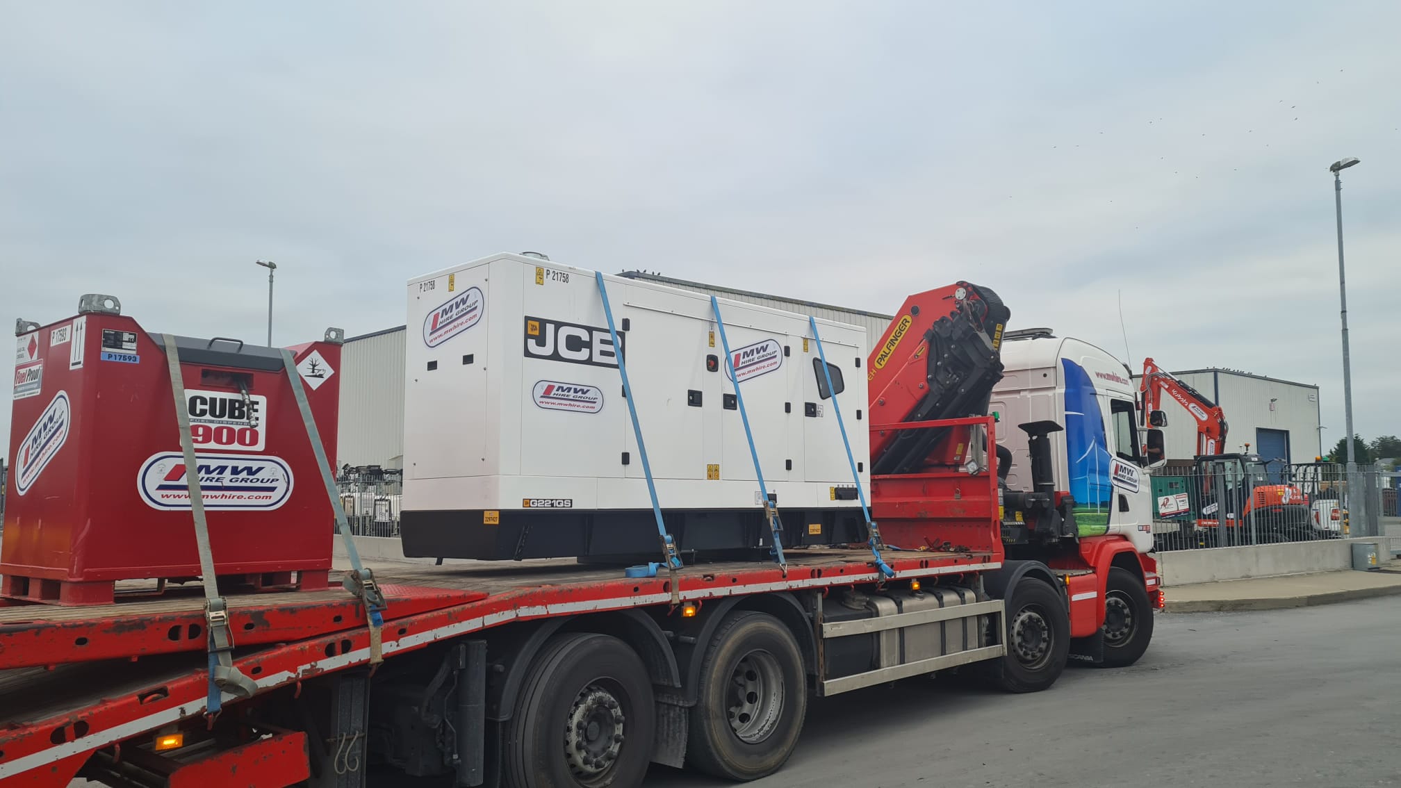 New JCB 221 KVA rental spec set heading away on a rental project