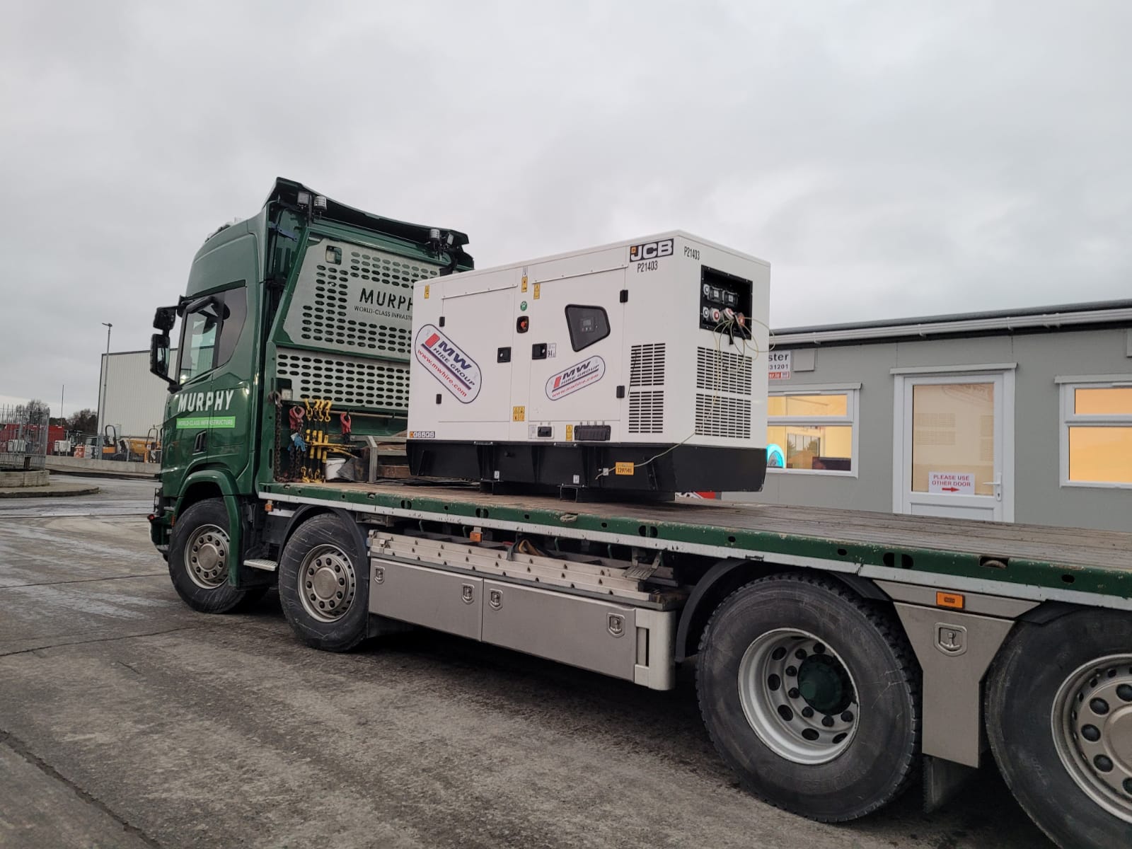 JCB G65QS Generator complete with Socket Pack heading on hire... Customer Collecting 