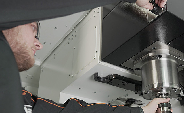 Servo drive electrical cabinet close up