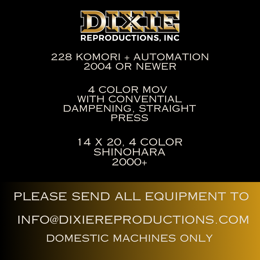 Urgently Seeking Machinery