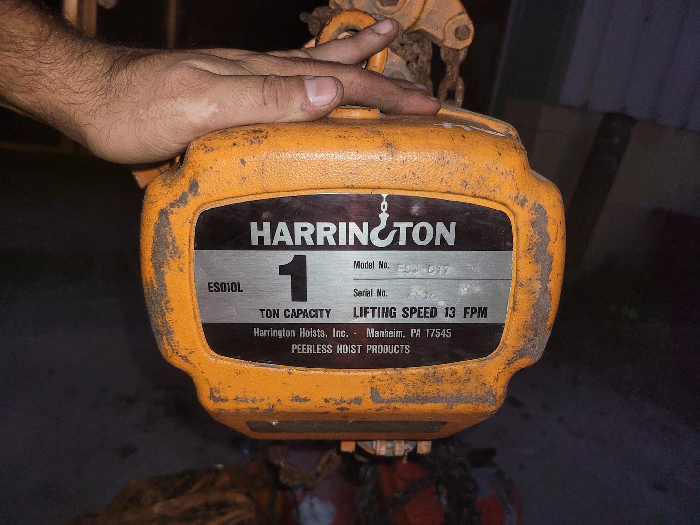 Harrington-ES010L-Series-1-Ton-Electric-Chain-Hoist-ES3-617-13-FPM-Lift-Speed-3-scaled.jpg