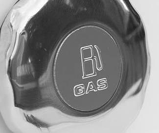 Close-up of a boat fuel cap