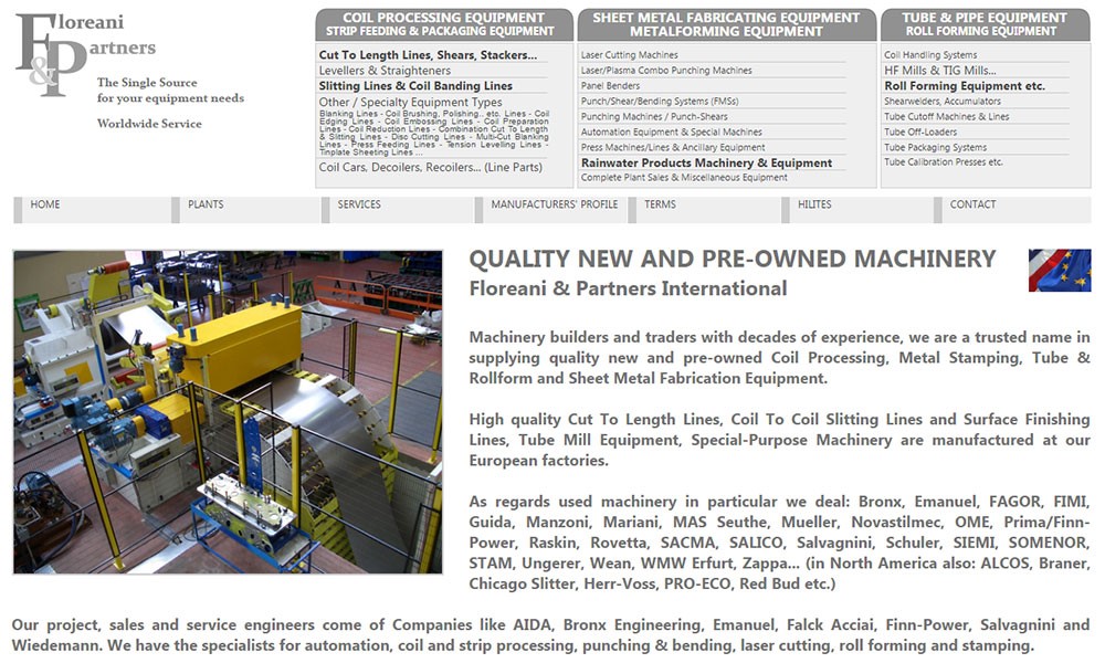 Our "old" Website (https://coilsheetmetalequipment.com) is no longer updated