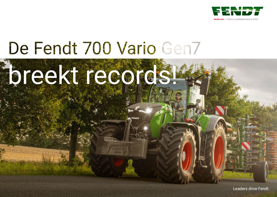 De Fendt 700 Vario G7 - breekt records!