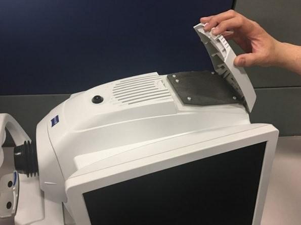 How do I clean the fan filter on my CIRRUS HD-OCT?