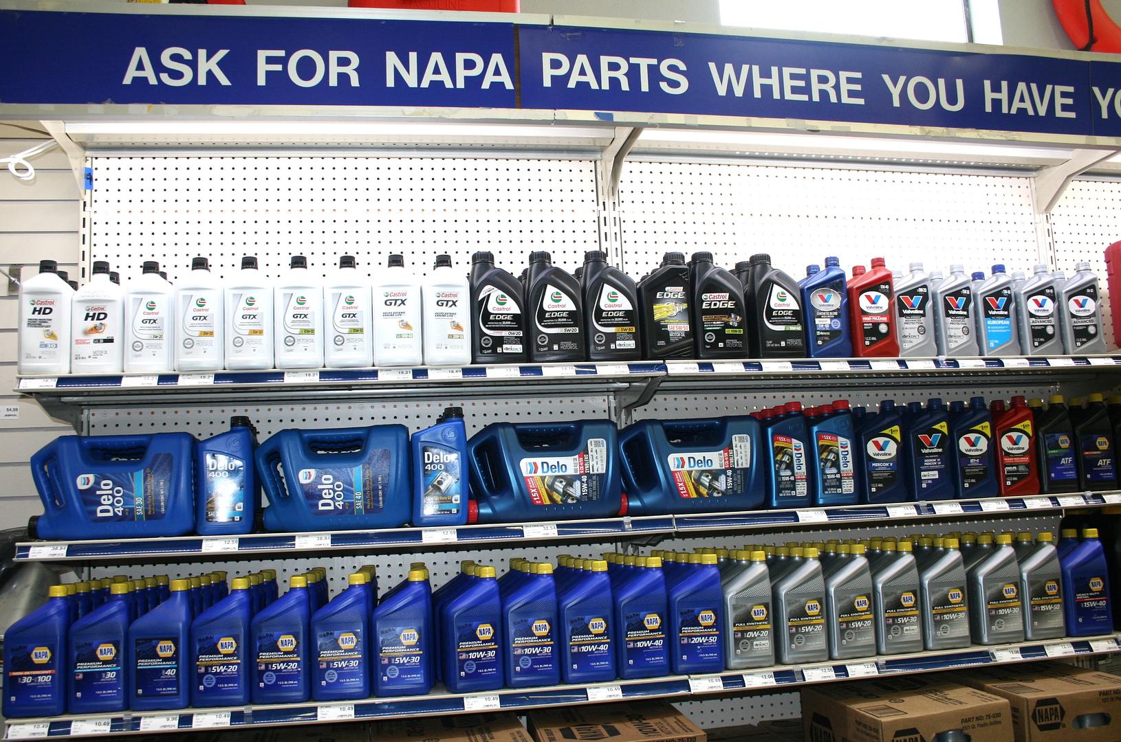 Inside the NAPA Auto Parts store on Lopez Island