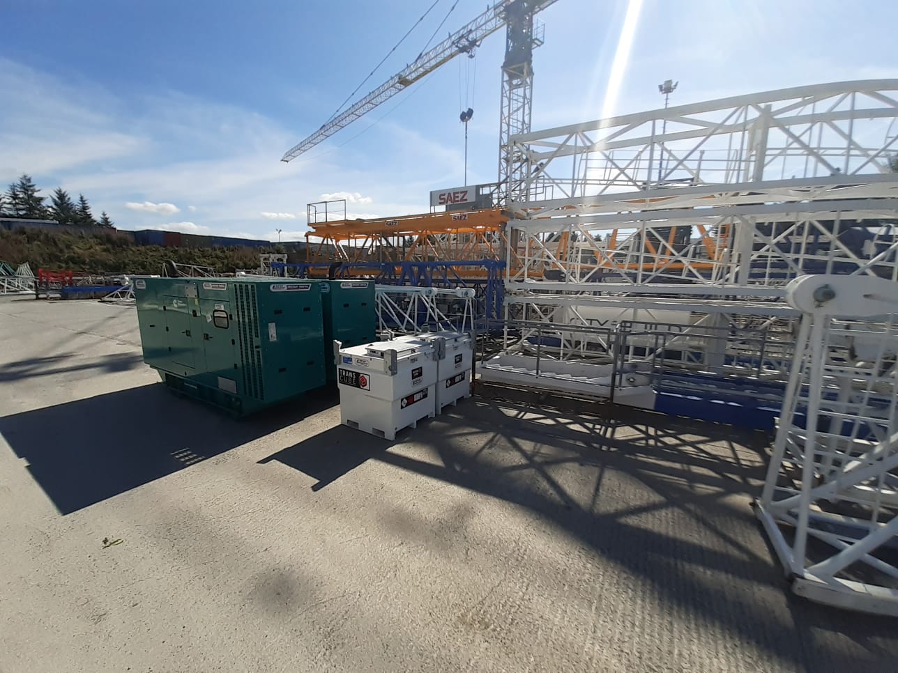 2x Cummins Generators complete with external feed tanks SOLD... To a crane hire company in Wicklow 