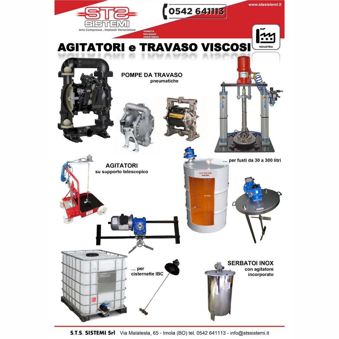 AGITATORI E TRAVASO VISCOSI