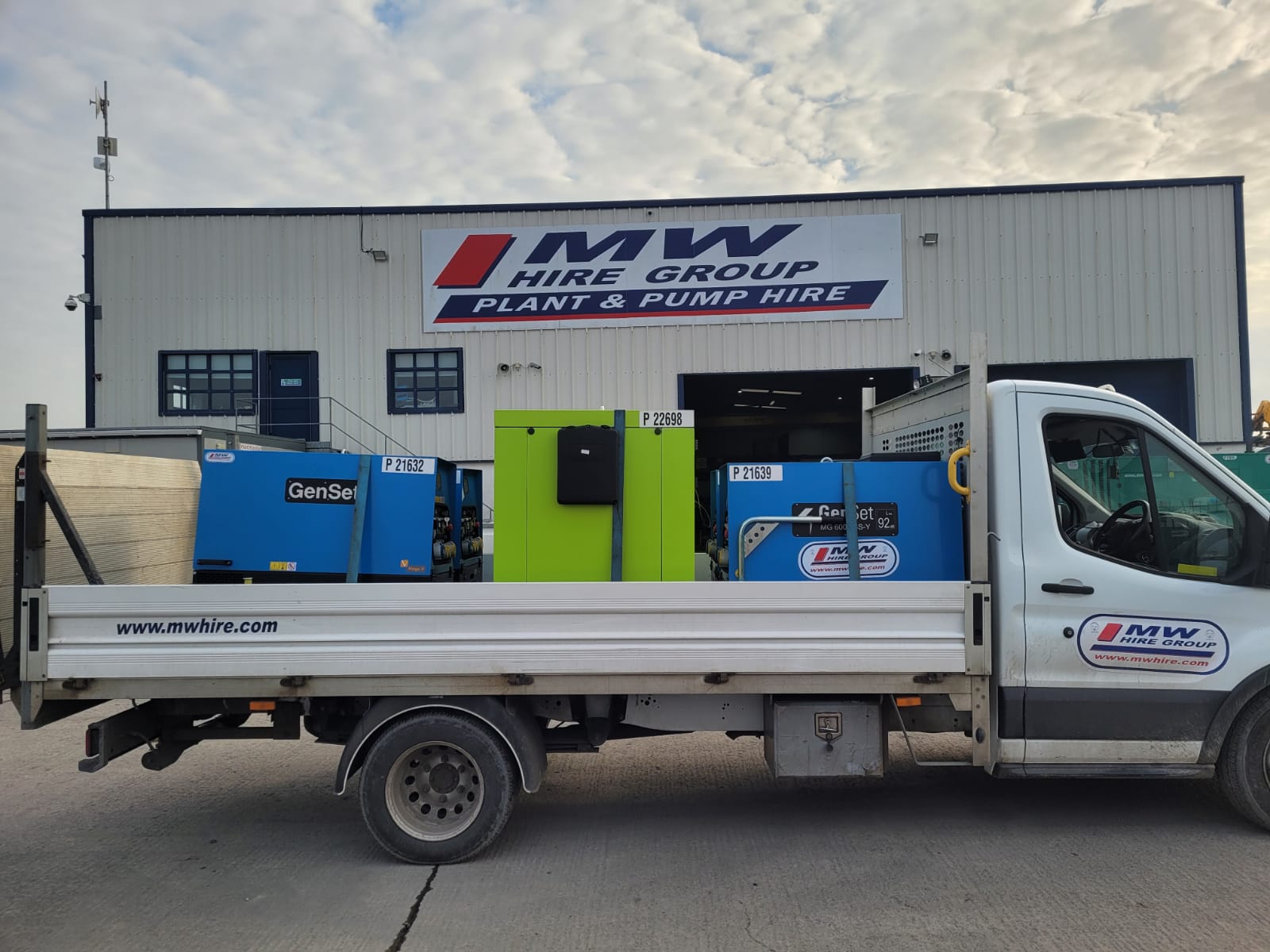 New Pramac GSW45 and 4x  Genset MG6001 Diesel Generators SOLD.... heading to the customer in Cork 