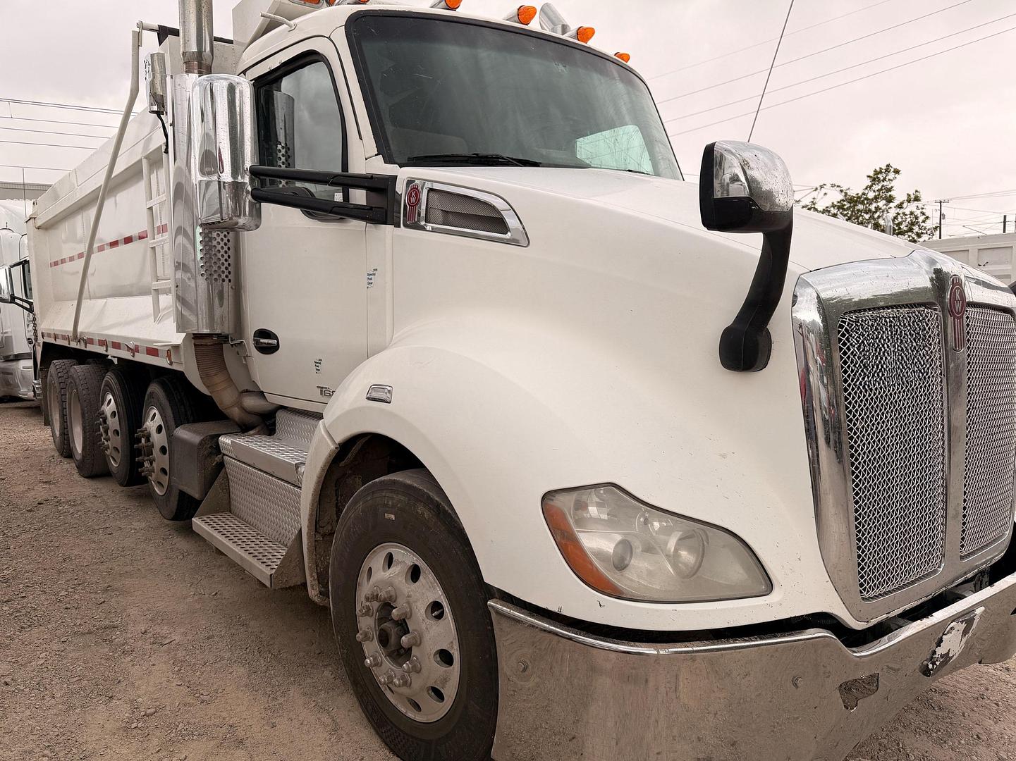 Tank equipped water truck ready for transport