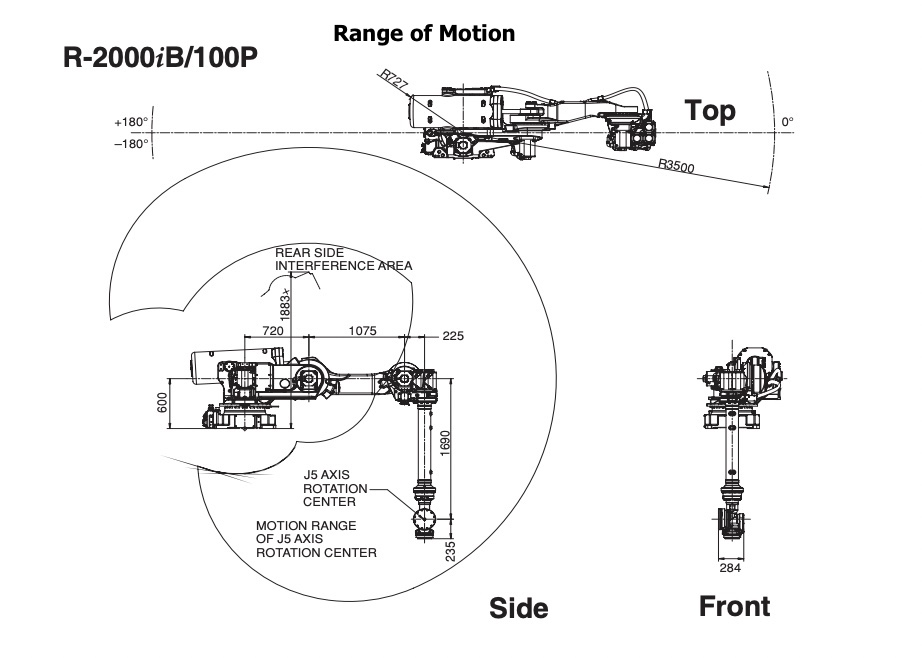 Fanuc R-2000iB/100P robot Data Sheet R-Series 