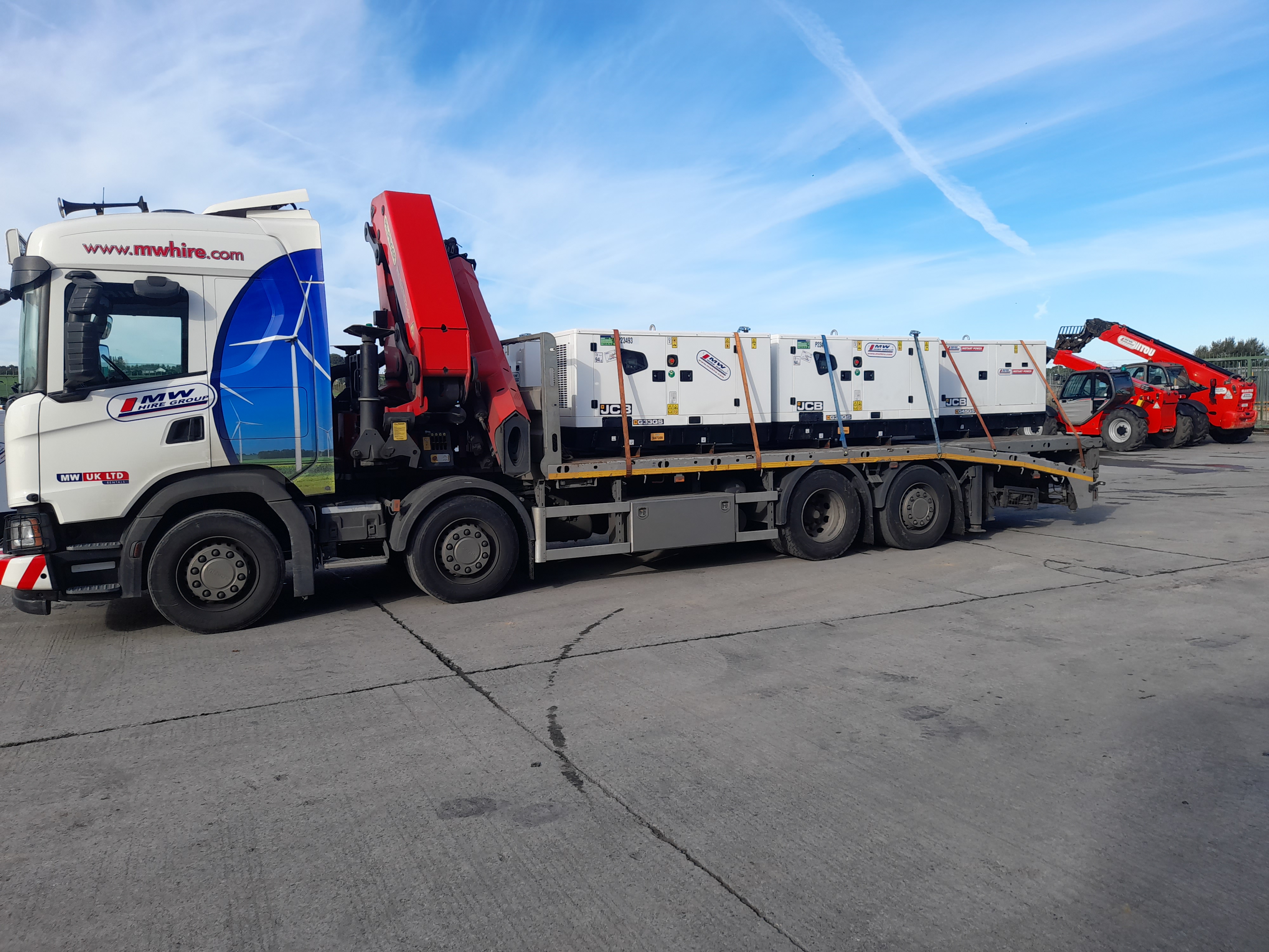 4x New JCB G33Q5 Generators and a JCB G45Q5 Generator SOLD to customers in South Tipperary  