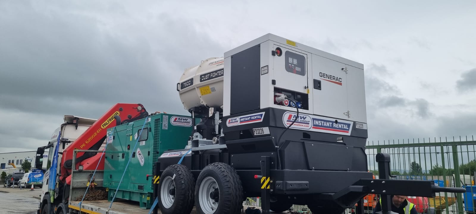 New Generac DF7500 Dust Fighter heading to a rental project