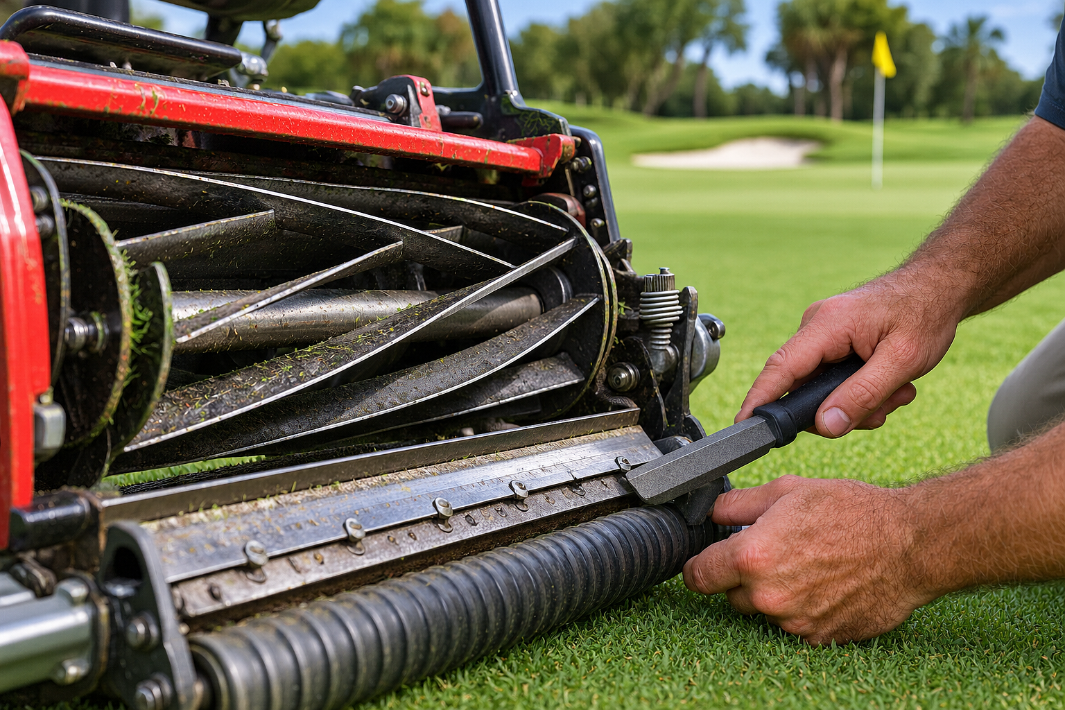 How Often Should Golf Course Mower Reels Be Sharpened?