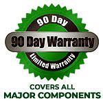 90 Day Warranty - Covers All Major Components