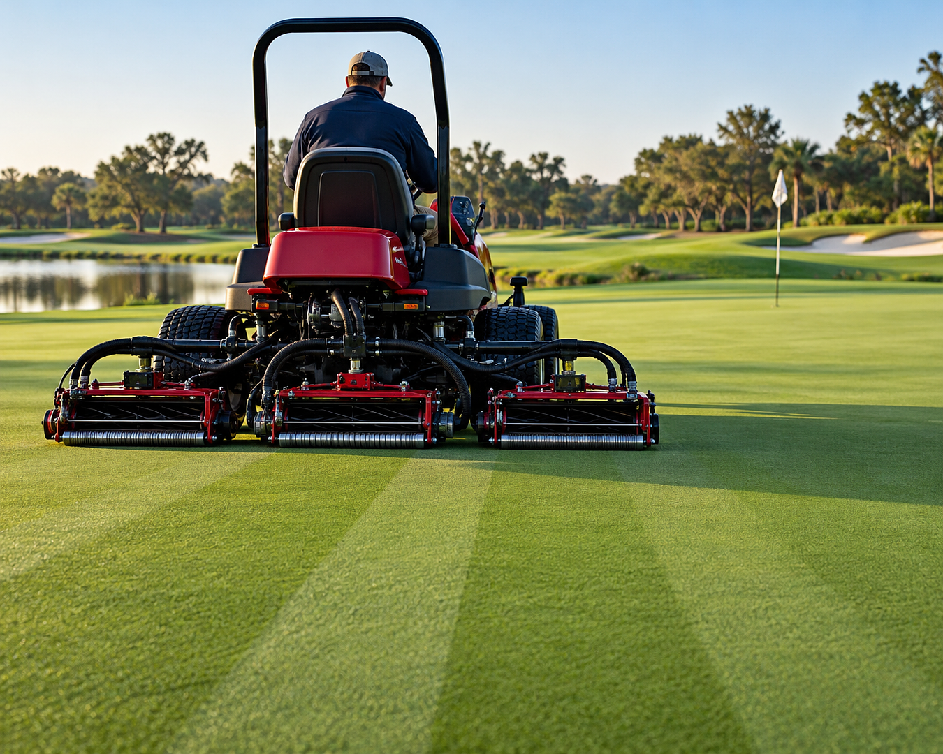 What Causes Uneven Cutting on a Golf Course Green?