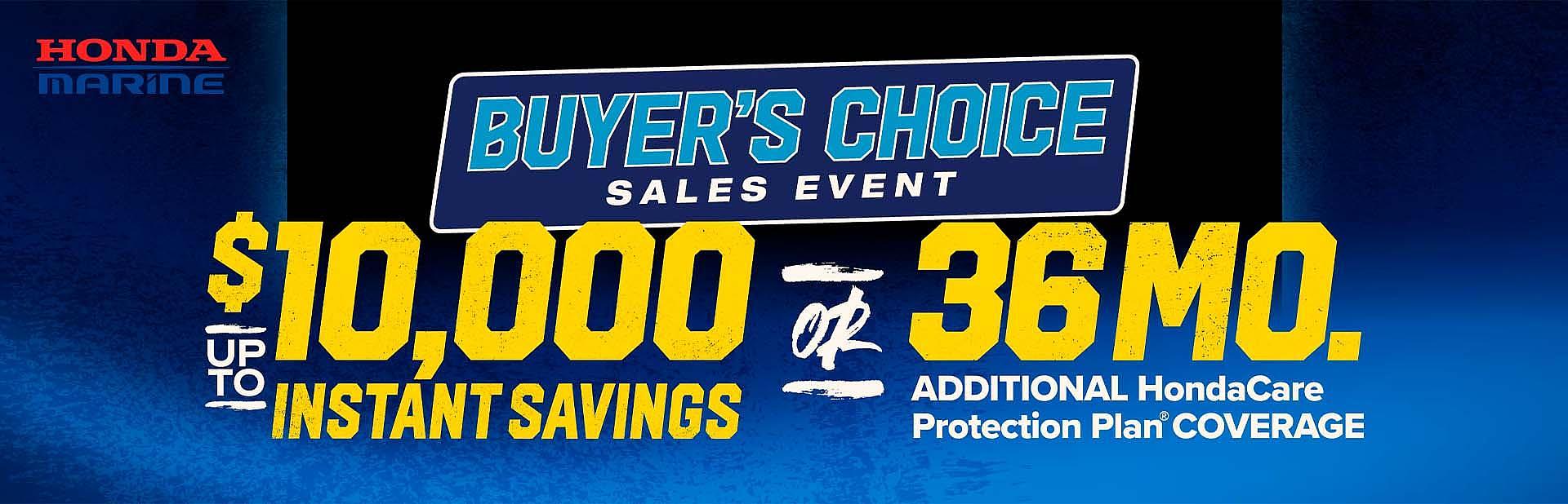 Buyer's Choice Sales Event - Outboard Motors