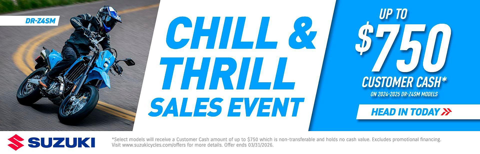 Chill & Thrill Sales Event - DRZ-4SM - ATV