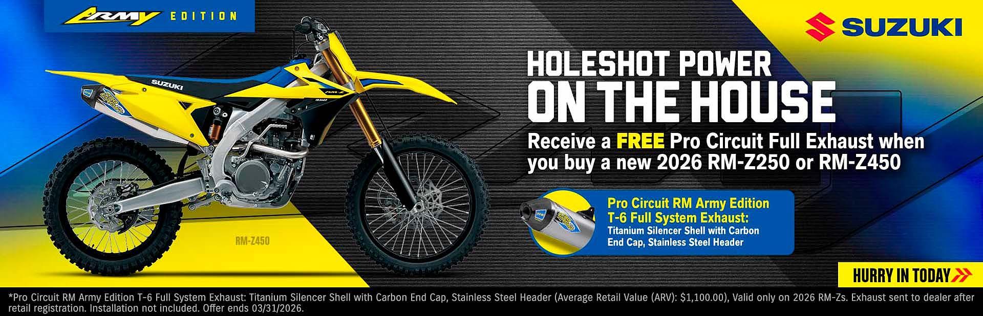 HOLE SHOT POWER ON THE HOUSE - ATV