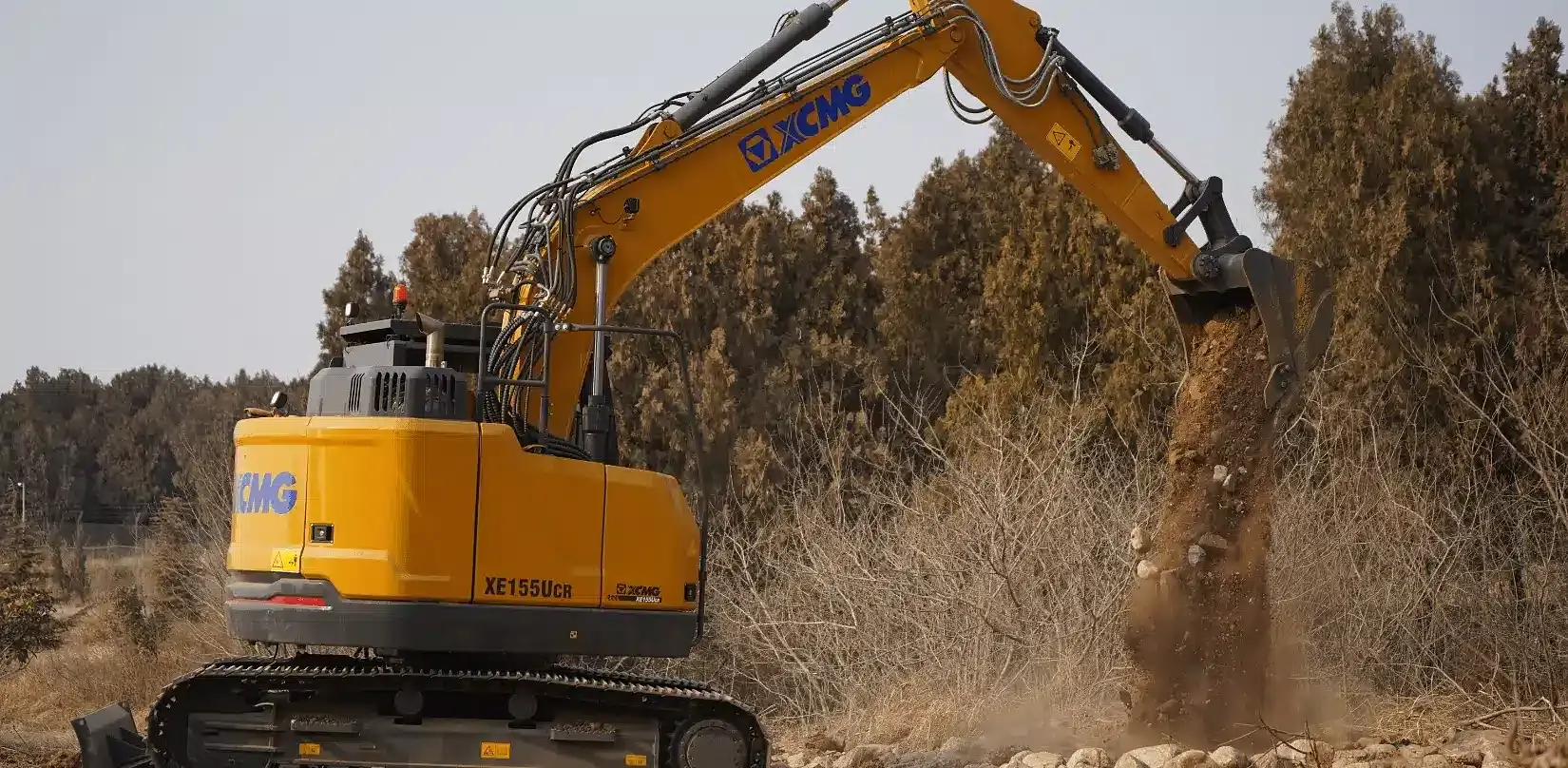 XCMG excavator on site