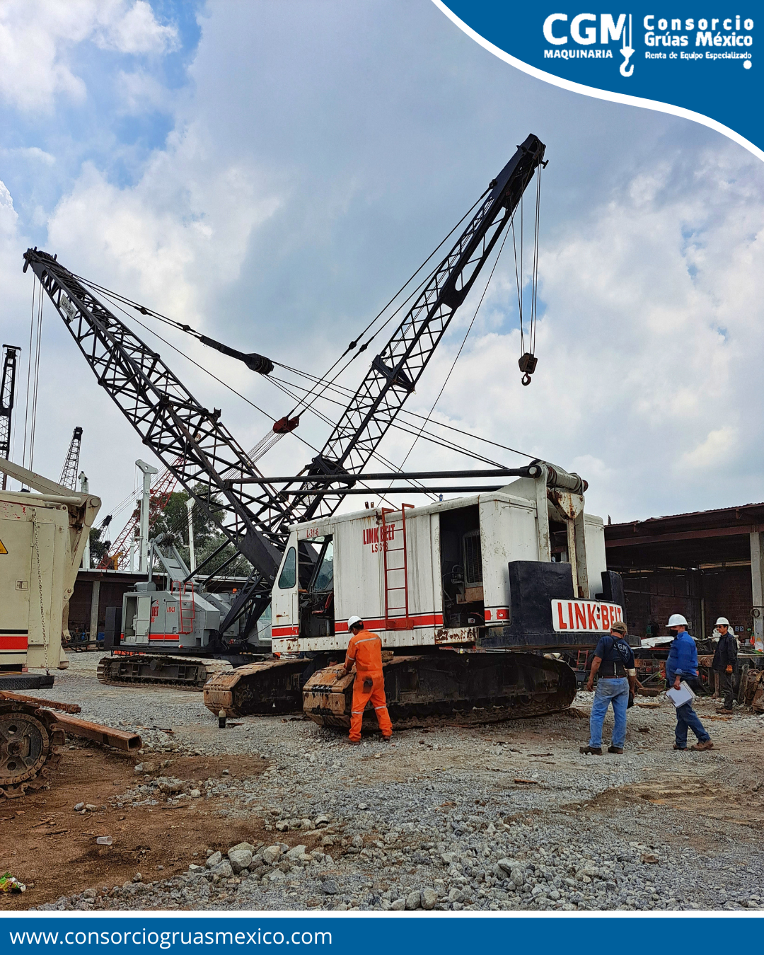 Grúa mecánica sobre orugas LINK BELT LS 318 / Crawler crane LINK BELT LS 318