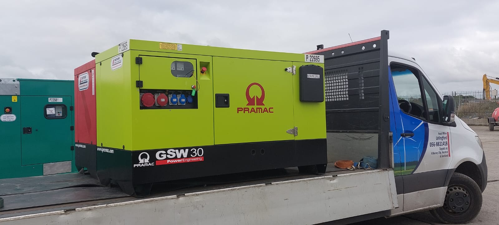 New Pramac GSW30 and Low Hour Ex Rental Pramac GSW45 SOLD... being delivered to the customer in Cork 