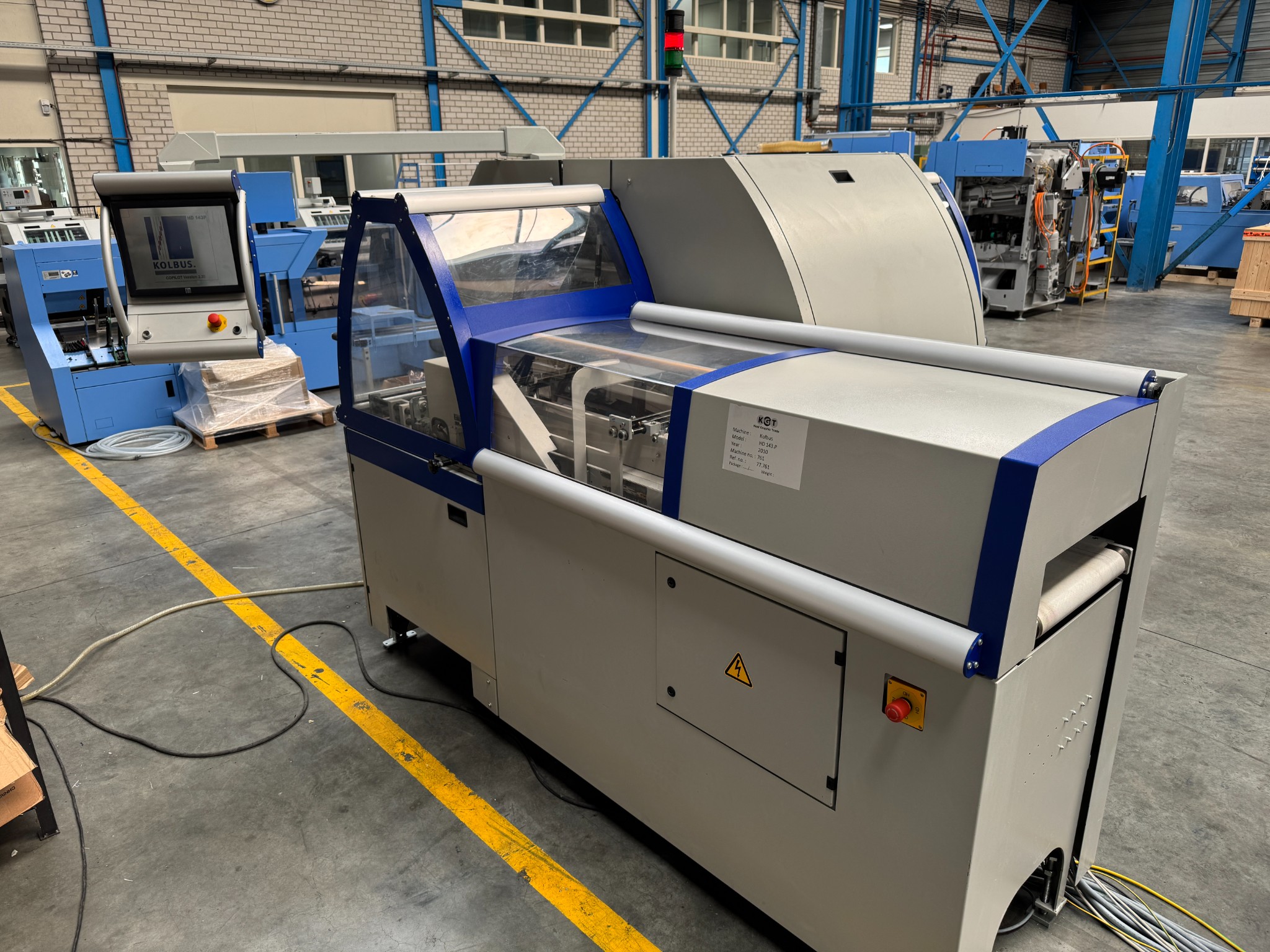 2010 - Kolbus HD 143.P Three knive timmer