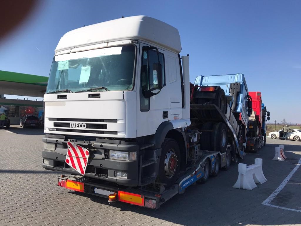Coming soon left hand drive Iveco Eurotech 440E43 ZF manual tractor unit.