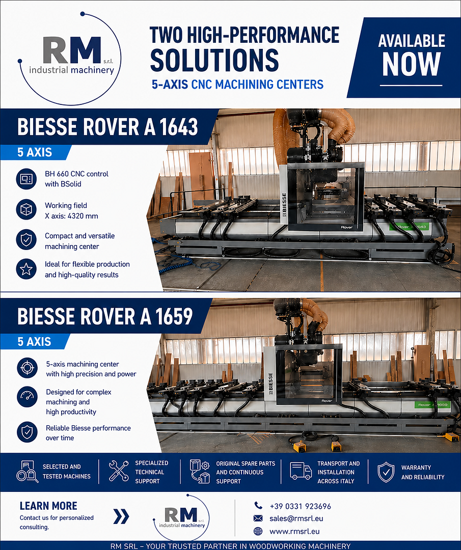 BIESSE ROVER A 5-ASSI - DISPONIBILE ORA