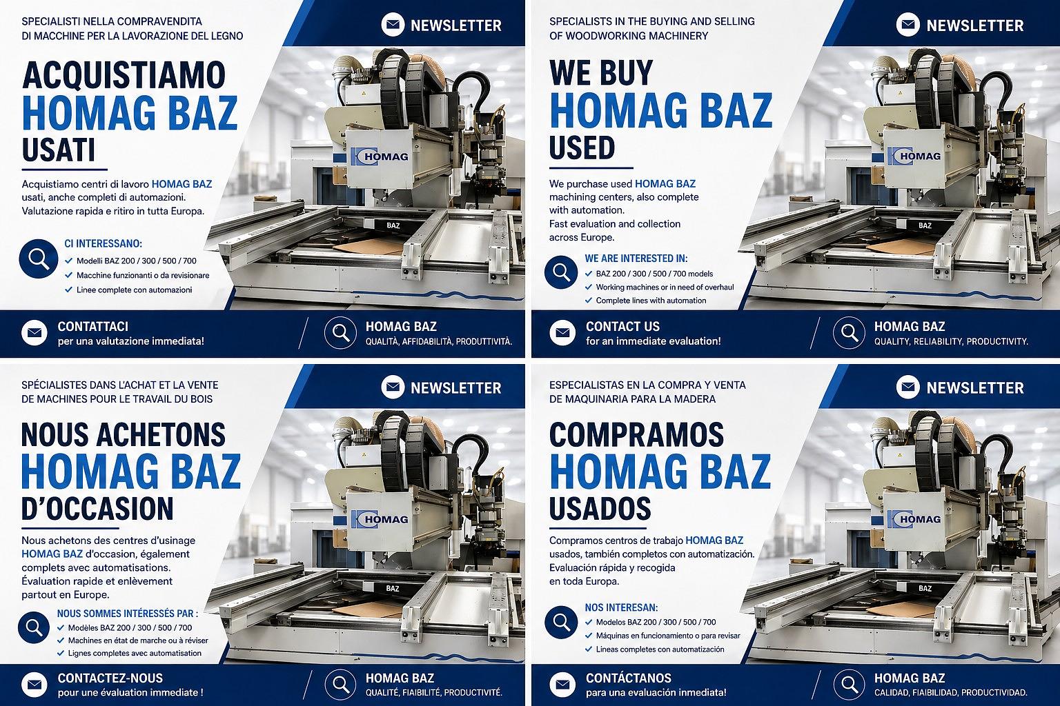 ACQUISTIAMO HOMAG BAZ